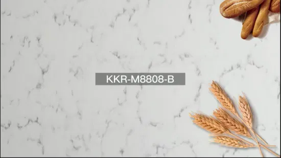Китайская фабрика Kkr Оптовая цена 12 мм Искусственный искусственный камень Каррара Белый мрамор Стеновые панели Плита с твердой поверхностью для кухонной столешницы